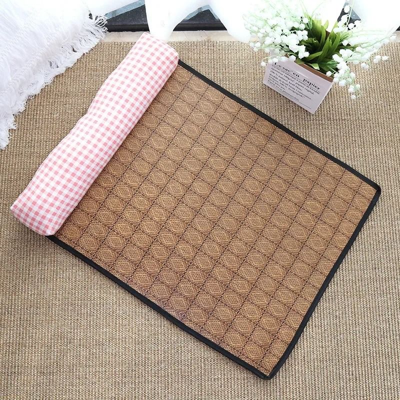 Natural Rattan SelfCooling Summer Pet Mat 16