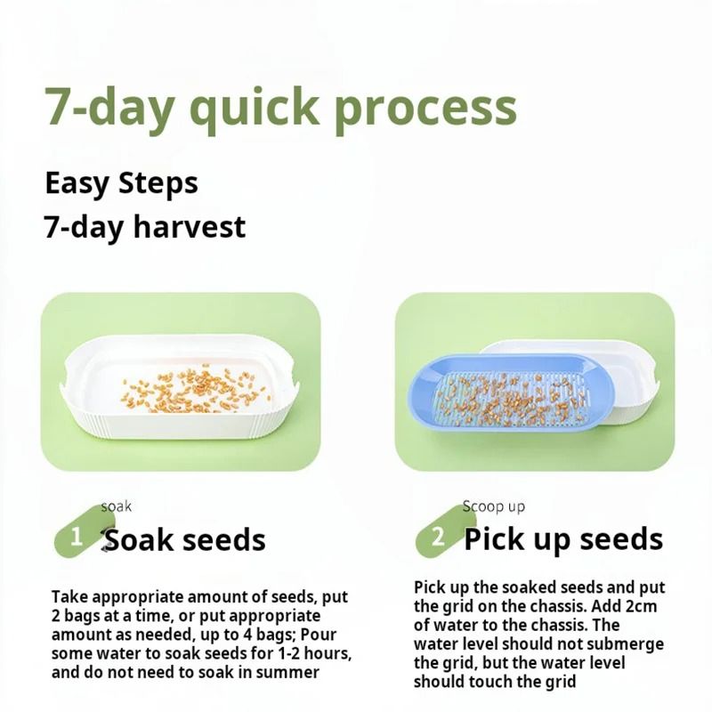 FreshSprout Soilless Hydroponic Cat Grass Planter 5
