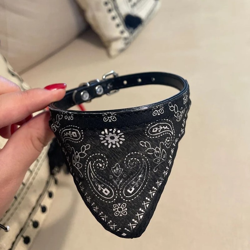 PatternPrint Boutique Cat Bandana Collar 5