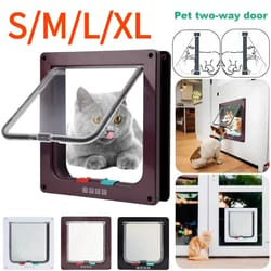 safeguard 4-way locking weatherproof cat door