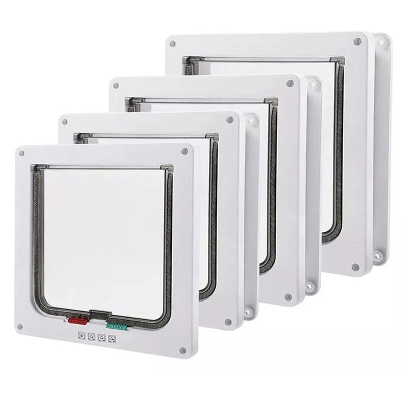 SafeGuard 4Way Locking Weatherproof Cat Door 3