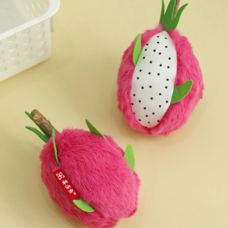 Dragon Fruit Plush Catnip Kicker Toy 2