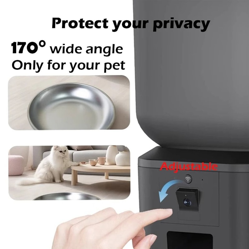 Furpipi 8L Smart Vision HD Automatic Pet Feeder 4
