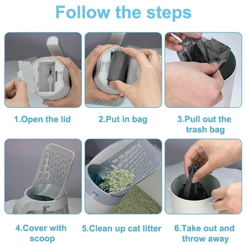 Integrated EasyScoop Litter System With Waste Bags 4