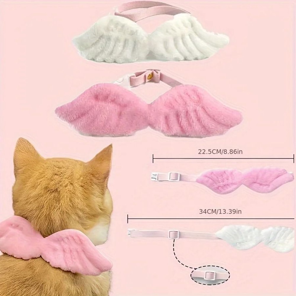 AngelWings Plush Holiday Pet Costume Collar 0
