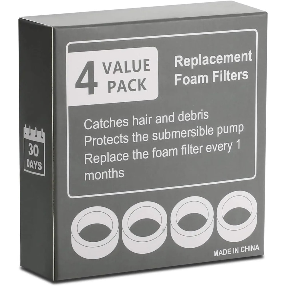 AeroFlow Pump Protection Foam Filters 4Pack 6