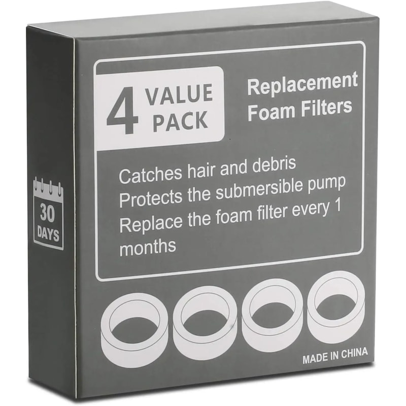 AeroFlow Pump Protection Foam Filters 4Pack 6