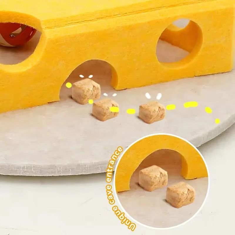 Interactive CheeseBlock Felt Cat Puzzle Box 3