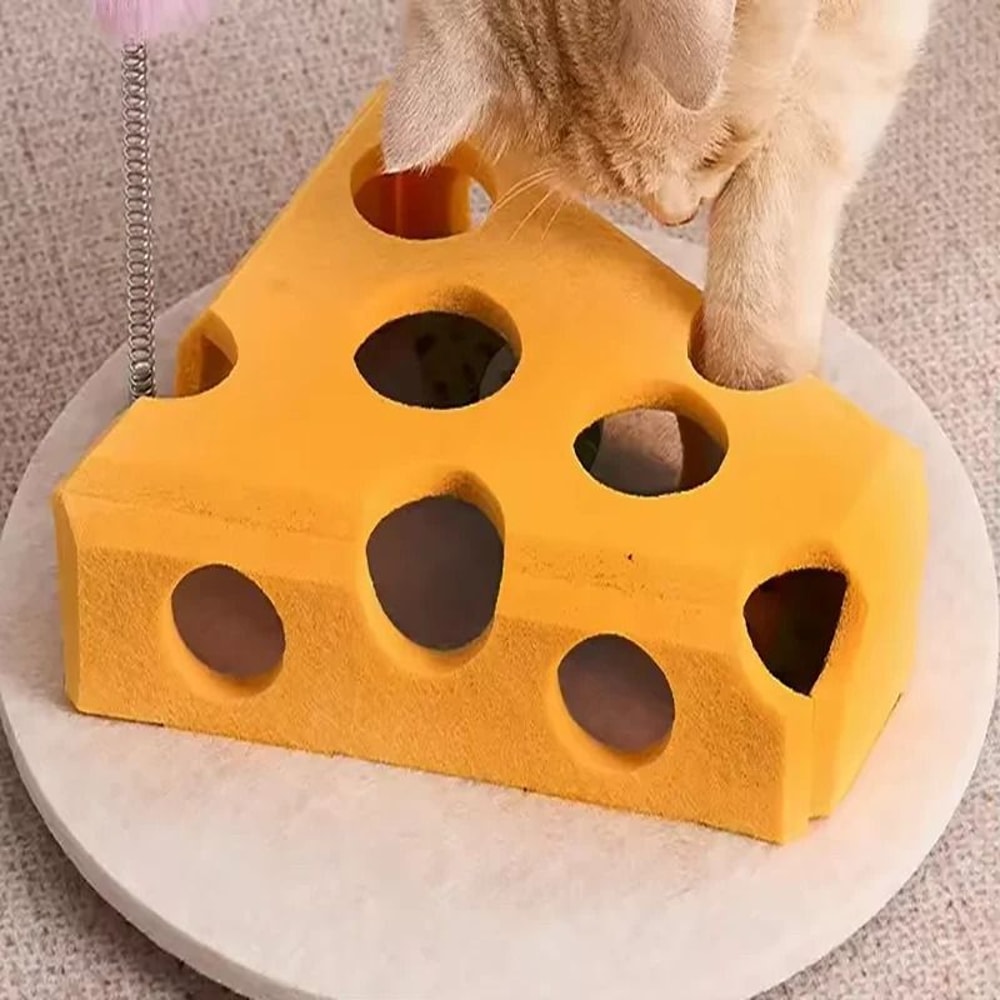 Interactive CheeseBlock Felt Cat Puzzle Box 5