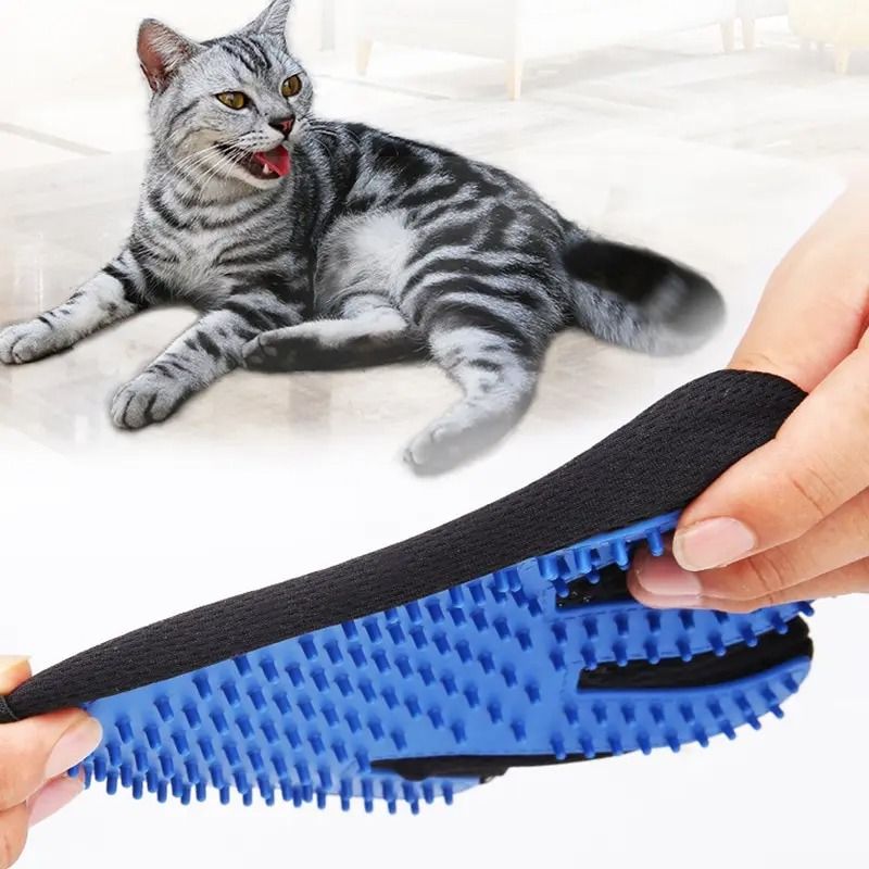 Silicone Grooming And DeShedding Massage Glove 4