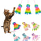Interactive Rainbow Octopus Plush Pet Toy 3