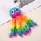 Interactive Rainbow Octopus Plush Pet Toy 7