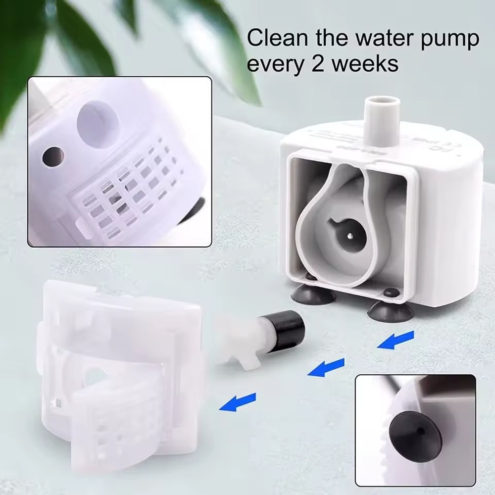 Replacement Water Pump Motor For Stainless Steel Pet Fountains 2