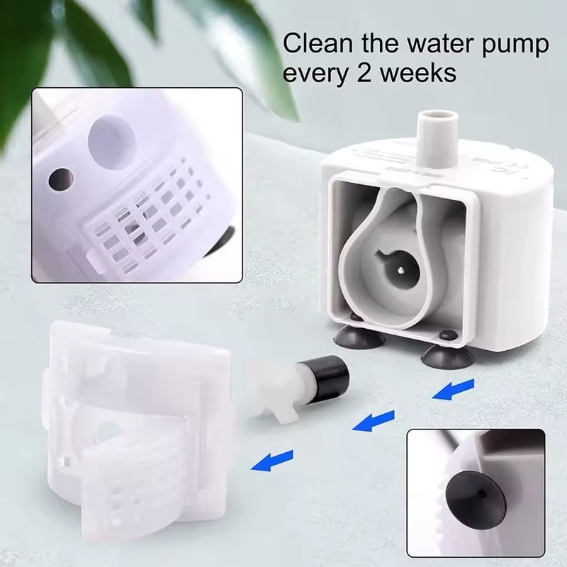 Replacement Water Pump Motor For Stainless Steel Pet Fountains 2
