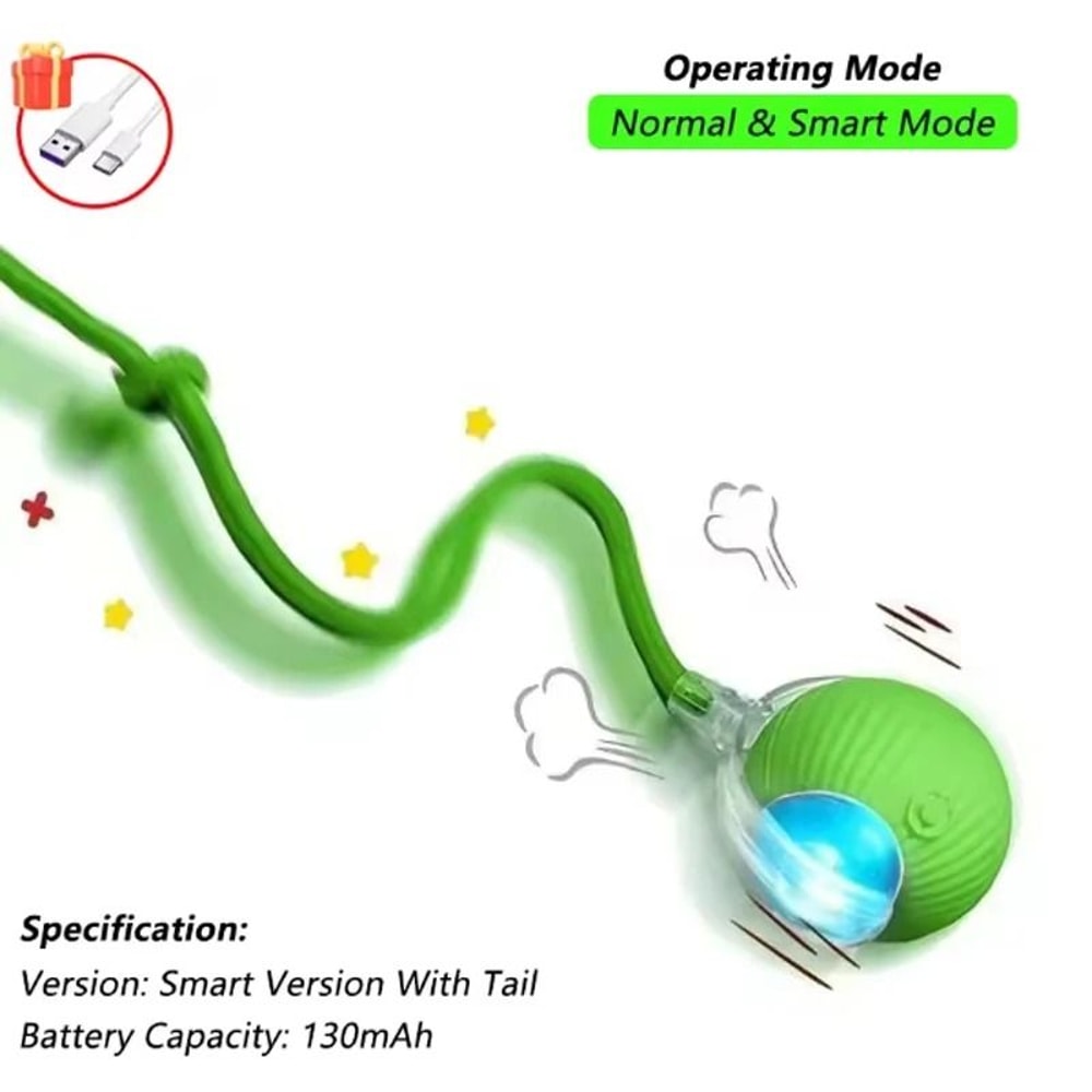 Smart Electric SelfRolling Cat Toy Ball 3