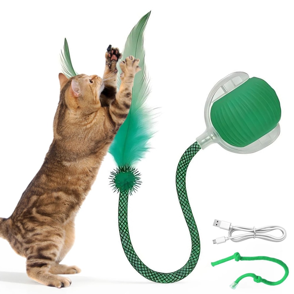 Smart Automated SpeedyTail Interactive Cat Toy Ball 7