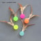 Interactive Elastic Feather Shuttlecock Cat Toy Ball 0