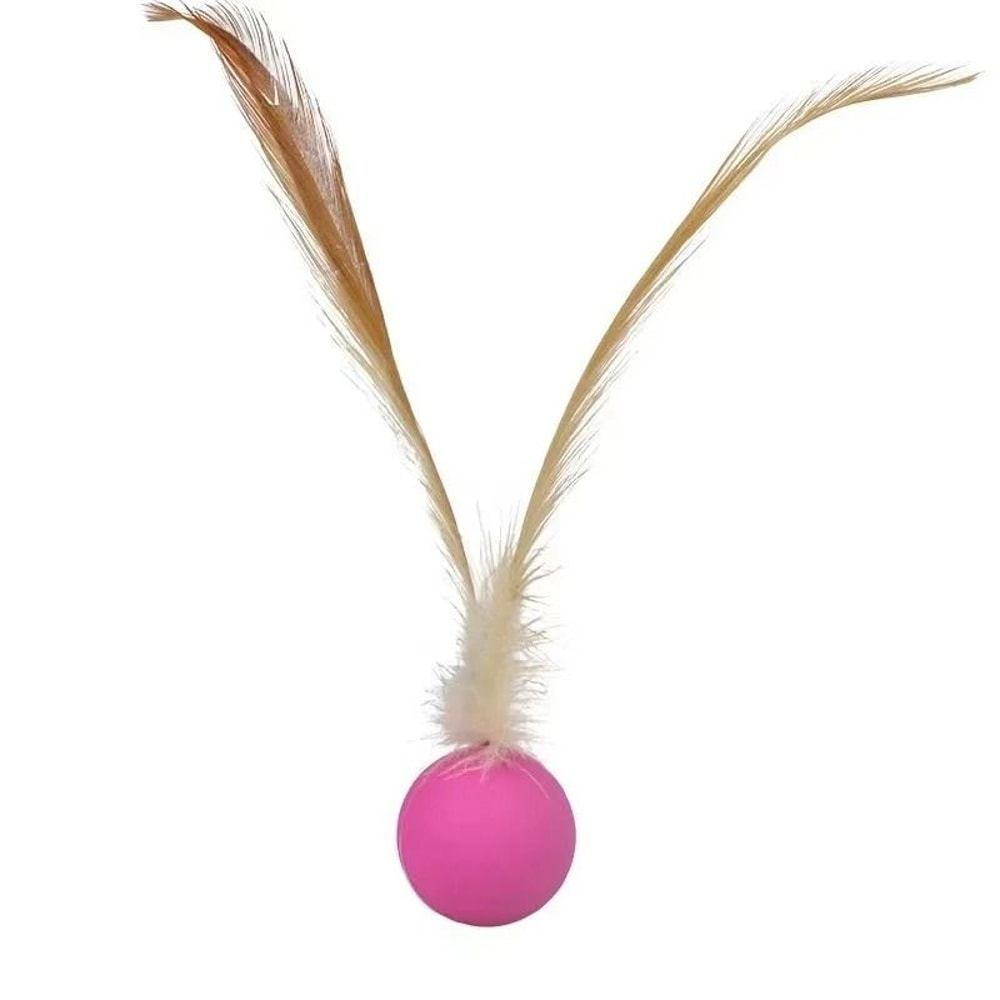 Interactive Elastic Feather Shuttlecock Cat Toy Ball 8