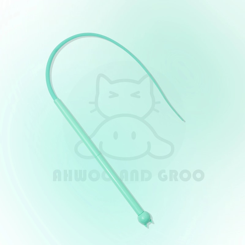 Ahwoo Groo Silicone Mouse Tail Interactive Cat Teaser Wand 8