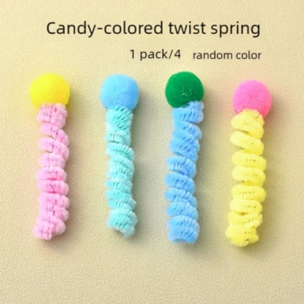 Colorful HighElasticity Wide Spring Cat Toy MultiPack 9