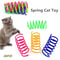 Colorful HighElasticity Wide Spring Cat Toy MultiPack 12