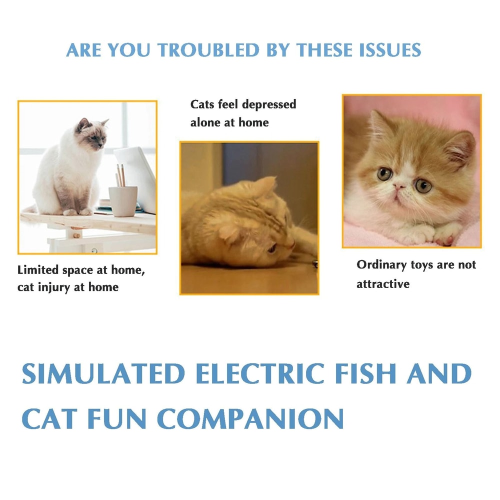Interactive Flopping Electric Moving Fish Cat Toy 3