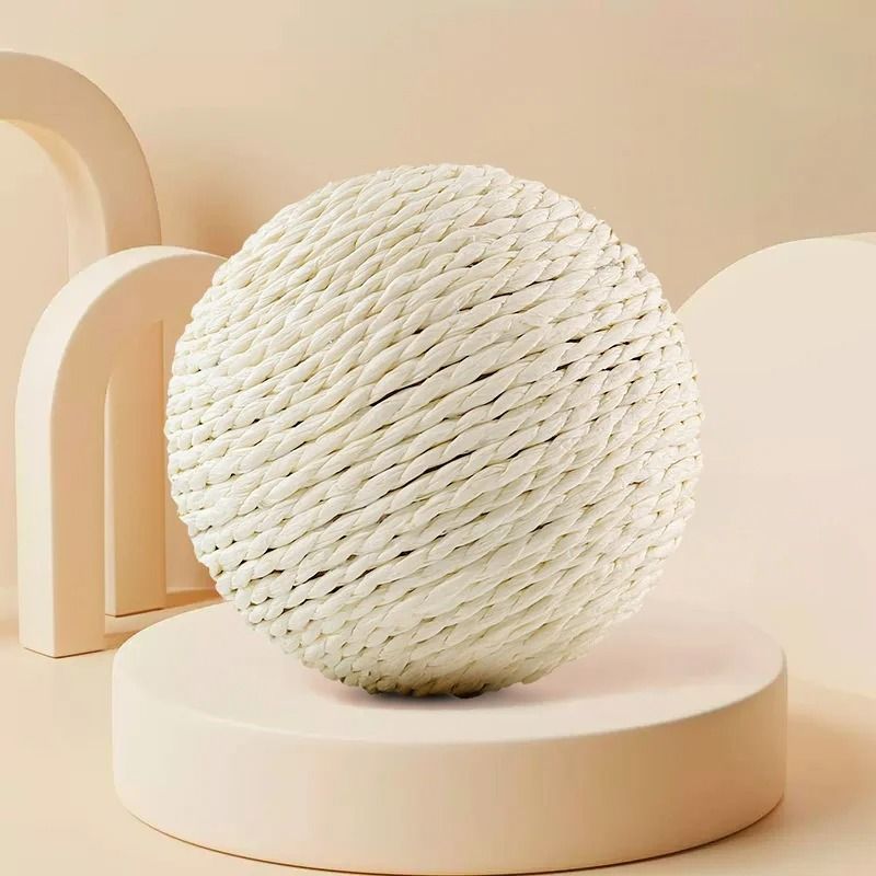 Super Interactive Sisal Cat Scratching Ball Toy With Sound 9