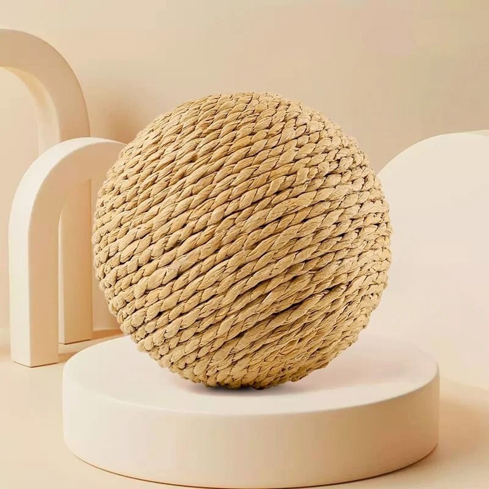 Super Interactive Sisal Cat Scratching Ball Toy With Sound 7