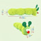 Green Plush Caterpillar Catnip Gall Fruit Cat Toy 1