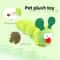 Green Plush Caterpillar Catnip Gall Fruit Cat Toy 2