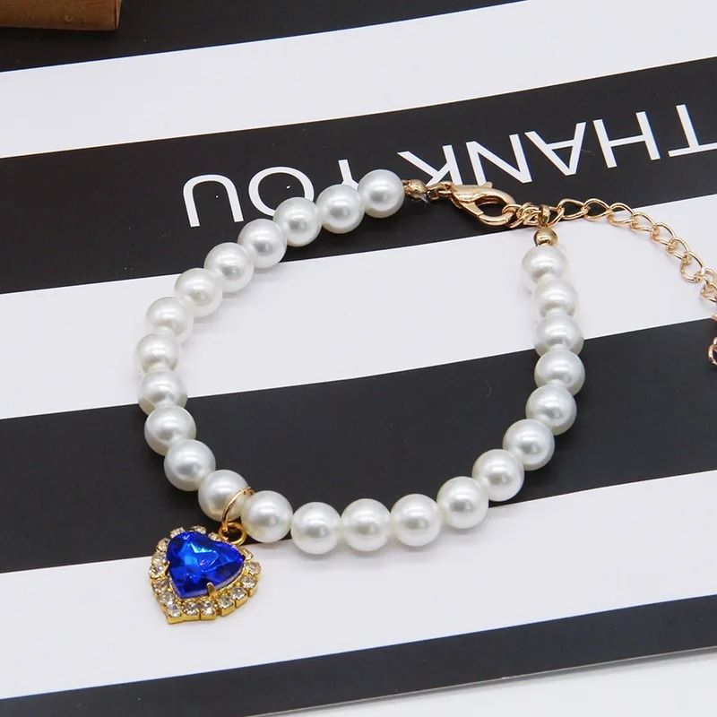 Exquisite Simulated Pearl Adjustable Cat Collar Necklace 7