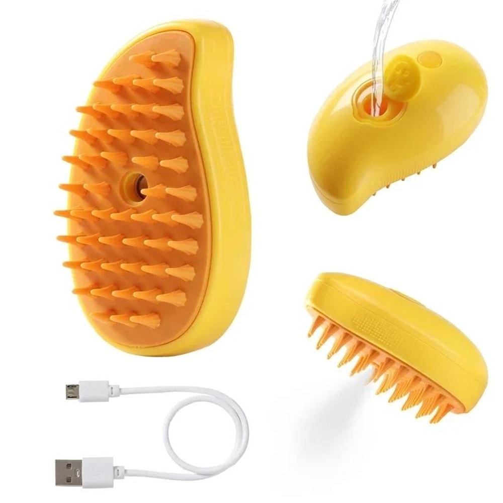 3in1 Electric Steaming Spray Pet Grooming Massage Brush 7