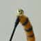Tiger Stripe FauxFur Plush Worm Tail Teaser Wand 2