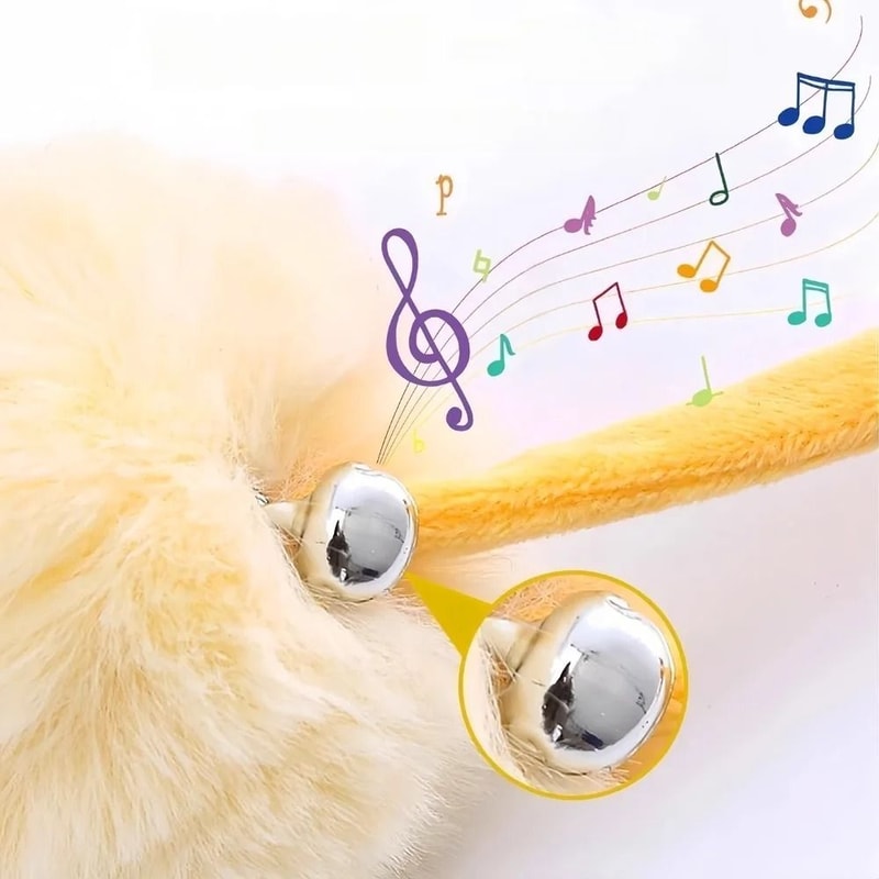 Suction Cup Spring Teaser With Bunny Fur Ball WallMount Floor Mount 2