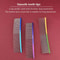 Rainbow Curved Stainless Steel Pet Grooming Comb 19cm 4
