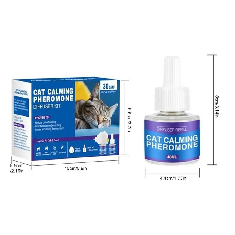 60Day Pet Pheromone Calming Diffuser Relief Refill Set 11