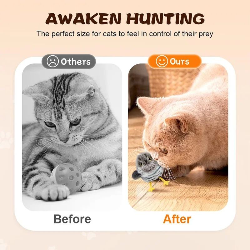 Simulation Bird Chirping Automatic Cat Toy 2