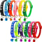 Adjustable Cartoon Paw Print Pet Collar With Safety Bell 1
