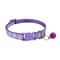 Adjustable Cartoon Paw Print Pet Collar With Safety Bell 7