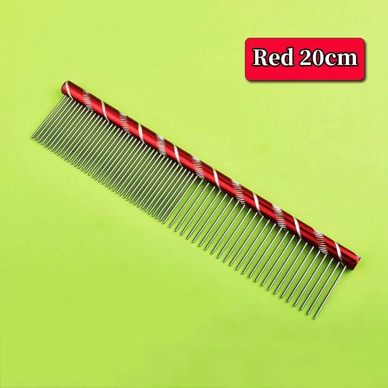 Stainless Steel Lightweight Flat Grooming Comb 13
