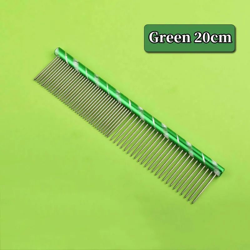 Stainless Steel Lightweight Flat Grooming Comb 16