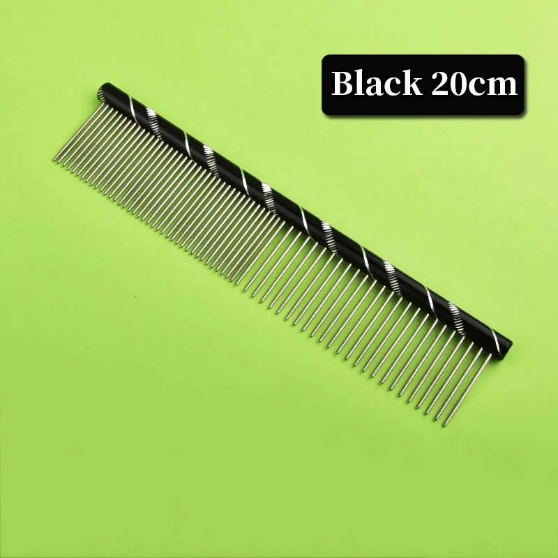 Stainless Steel Lightweight Flat Grooming Comb 17