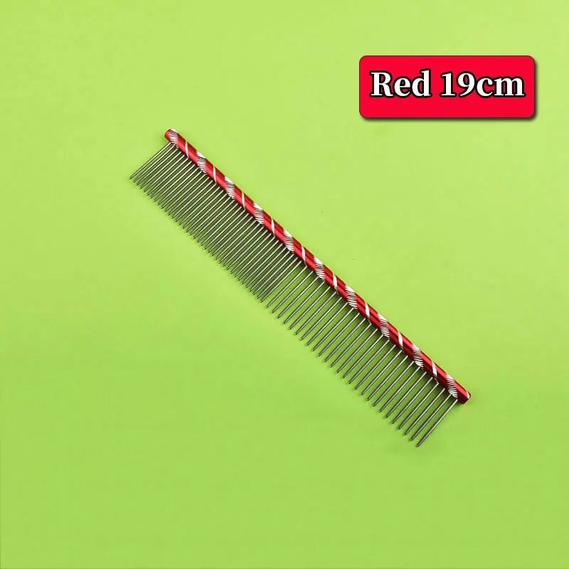 Stainless Steel Lightweight Flat Grooming Comb 18