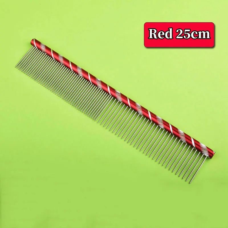 Stainless Steel Lightweight Flat Grooming Comb 7