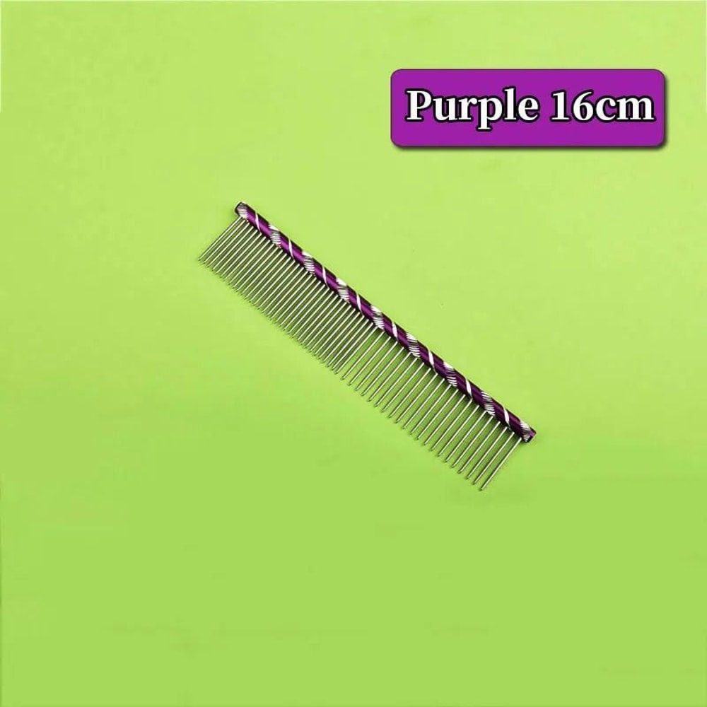 Stainless Steel Lightweight Flat Grooming Comb 26