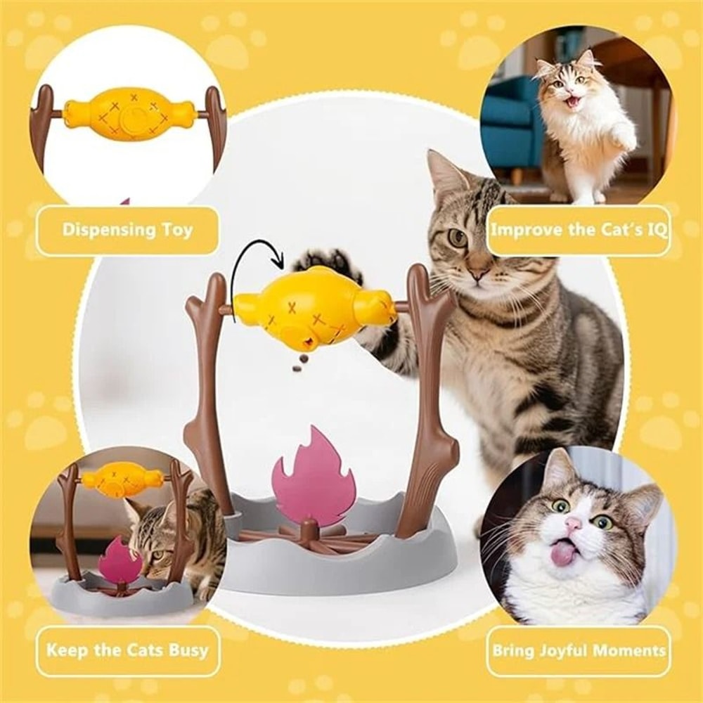 Cat TreatDispensing Slow Puzzle Feeder Toy 2