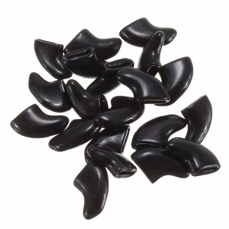 Silicone Soft Cat Nail Caps With Adhesive Glue Set 7