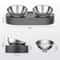 PETKIT Stainless Steel Adjustable Double Pet Feeding Bowl 2