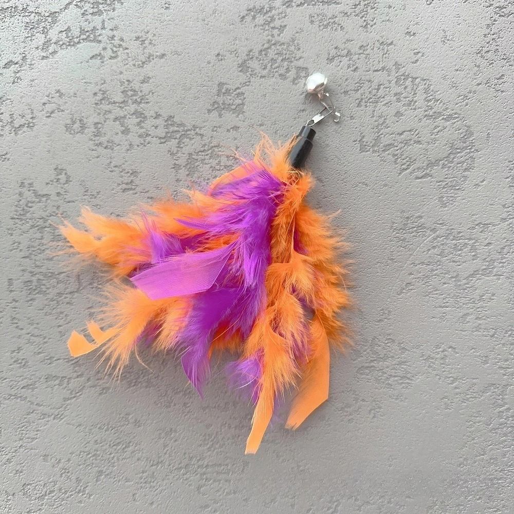 DIY Feather Cat Teaser Wand Replacement Refills 5