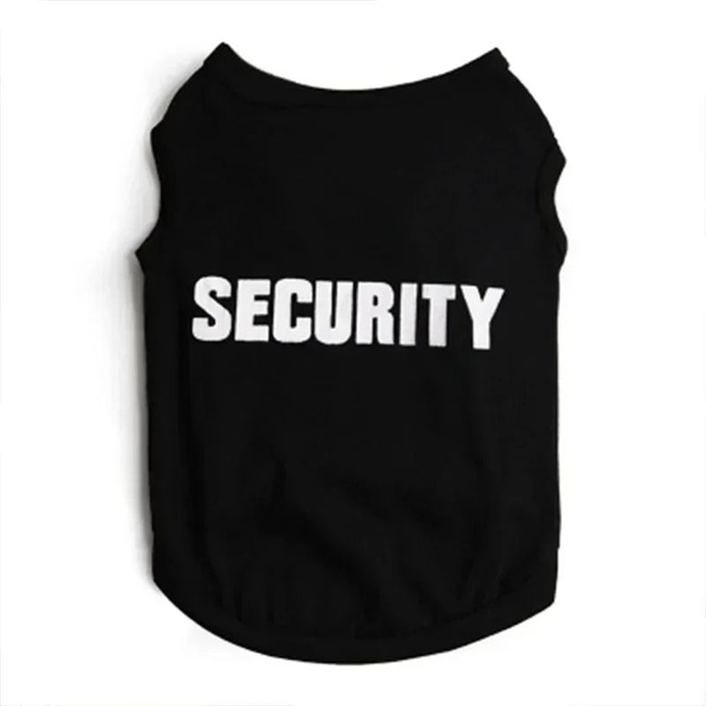 Printed Pet Security Vest TShirt 2